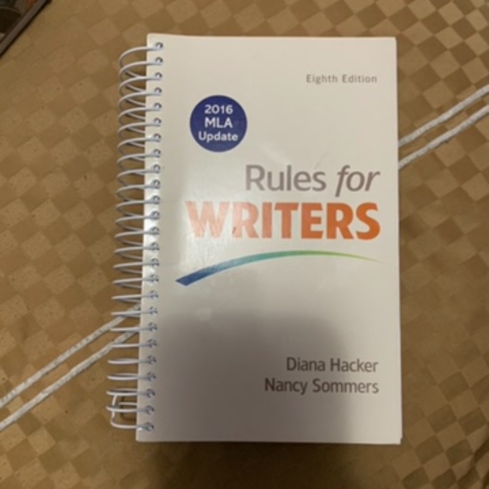 Rules for Writers with 2016 MLA Update
Eighth Edition